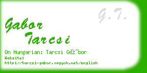 gabor tarcsi business card